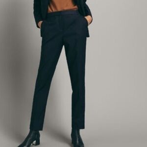 Massimo Dutti NWT straight fit trousers navy 0015/085